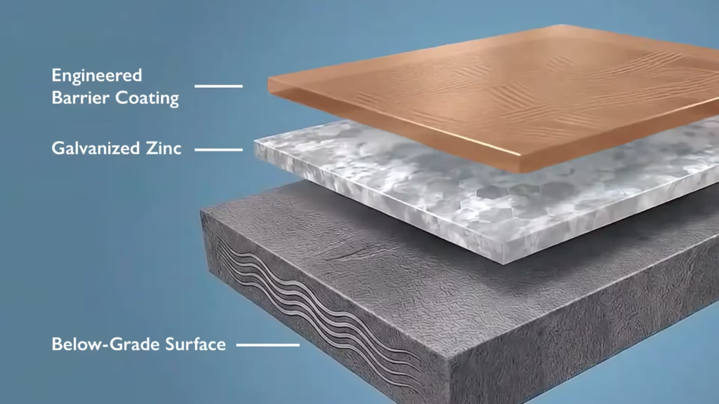 below grade coating, AZZ