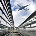 scene of airport building in shanghai china